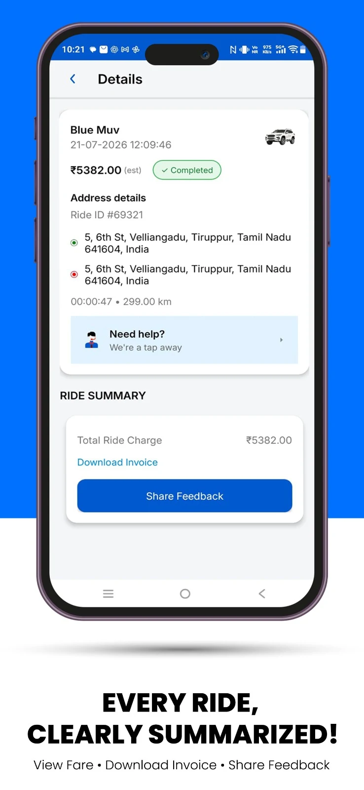Blue Taxi screenshot